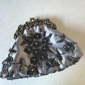 Hand Beaded Clutch, Hand or Shoulder Bag